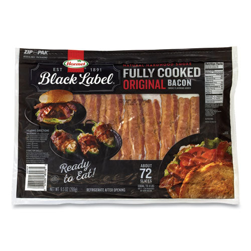 Fully Cooked Bacon, Original, 9.5 Oz Package, Approximately 72 Slices-pack, Delivered In 1-4 Business Days