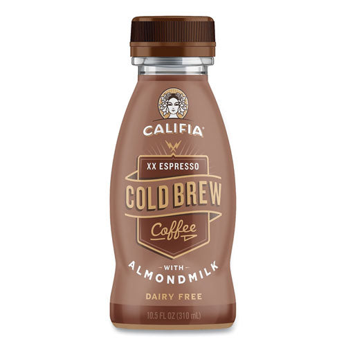 Cold Brew Coffee With Almond Milk, 10.5 Oz Bottle, Mocha Noir, 8-pack, Delivered In 1-4 Business Days