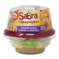 Classic Hummus With Pretzel, 4.56 Oz Cup, 6 Cups-pack, Delivered In 1-4 Business Days