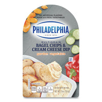 Multigrain Bagel Chips And Garden Vegetable Cream Cheese Dip, 2.5 Oz, 5-box, Delivered In 1-4 Business Days