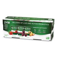 Probiotic Lowfat Yogurt, 4 Oz Cups, Black Cherry-peach-strawberry, 24-pack, Delivered In 1-4 Business Days
