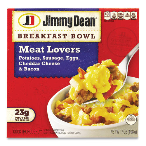 Breakfast Bowl Meat Lovers, 56 Oz Box, 8 Bowls-box, Delivered In 1-4 Business Days