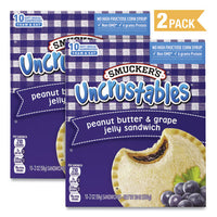 Uncrustables Soft Bread Sandwiches, Grape Jelly, 2 Oz, 10 Sandwiches/pack, 2 Packs/box, Ships In 1-3 Business Days