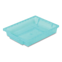 F1 Shallow Trays With Antimicrobial Protection For Storage Frames And Trolleys, 1.85 Gal, 12.28 X 16.81 X 3.25, Kiwi, 8/pack