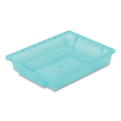 F1 Shallow Trays With Antimicrobial Protection For Storage Frames And Trolleys, 1.85 Gal, 12.28 X 16.81 X 3.25, Kiwi, 8/pack