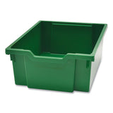 F2 Deep Trays For Gratnells Storage Frames And Trolleys, 1 Section, 3.57 Gal, 12.28" X 16.81" X 6.25", Grass Green, 6/pack