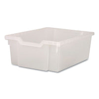 F2 Deep Trays For Gratnells Storage Frames And Trolleys, 1 Section, 3.57 Gal, 12.28" X 16.81" X 6.25", Trans Frost, 6/pack