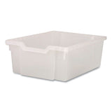 F2 Deep Trays For Gratnells Storage Frames And Trolleys, 1 Section, 3.57 Gal, 12.28" X 16.81" X 6.25", Trans Frost, 6/pack