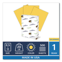Colors Print Paper, 20lb, 8.5 X 11, Goldenrod, 500-ream