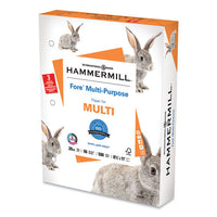 Fore Multipurpose Print Paper, 96 Bright, 3-hole, 20 Lb, 8.5 X 11, White, 500 Sheets-ream