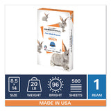 Fore Multipurpose Print Paper, 96 Bright, 20lb, 8.5 X 14, White, 500-ream