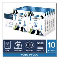 Copy Plus Print Paper, 92 Bright, 20 Lb, 8.5 X 11, White, 500 Sheets-ream, 10 Reams-carton