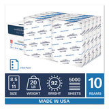 Copy Plus Print Paper, 92 Bright, 3-hole, 20 Lb, 8.5 X 11, White, 500-ream