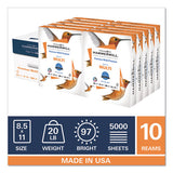 Premium Multipurpose Print Paper, 97 Bright, 20lb, 8.5 X 11, White, 500 Sheets-ream, 10 Reams-carton