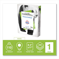 Premium Cardstock, 110 Lb, 8.5 X 11, White, 200-ream