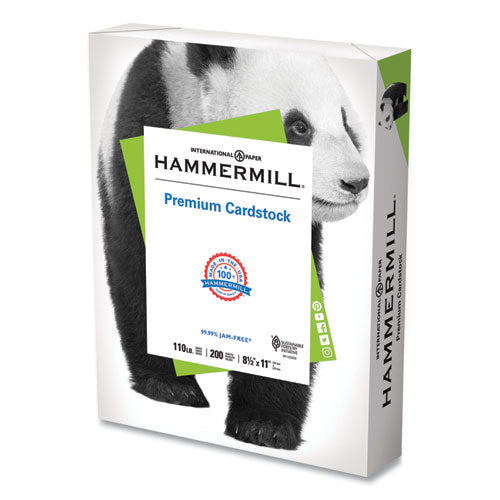 Premium Cardstock, 110 Lb, 8.5 X 11, White, 200-ream
