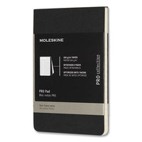 Pro Pad, Narrow Ruled, Black Cover, 3.5 X 5.5, 96 Pages