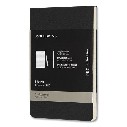 Pro Pad, Narrow Ruled, Black Cover, 3.5 X 5.5, 96 Pages