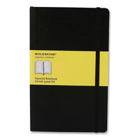 Hard Cover Notebook, Quadrille Ruled, Black Cover, 8.25 X 5, 120 Pages