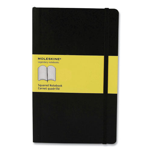 Hard Cover Notebook, Quadrille Ruled, Black Cover, 8.25 X 5, 120 Pages