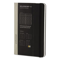 Professional Notebook, Narrow Rule, Black Cover, 9.75 X 7.5, 192 Sheets