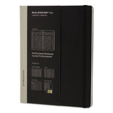 Professional Notebook, Narrow Rule, Black Cover, 9.75 X 7.5, 192 Sheets