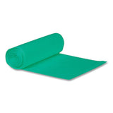 Eco Blend Max Can Liners, 23 Gal, 0.8 Mil, 28" X 45", Green Tint, 25 Bags/roll, 10 Rolls/carton