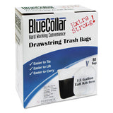 Drawstring Trash Bags, 13 Gal, 0.8 Mil, 24" X 28", White, 480-carton