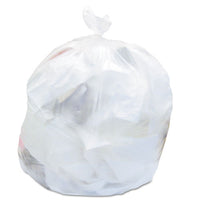 High-density Waste Can Liners, 10 Gal, 6 Microns, 24" X 24", Natural, 1,000-carton