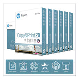 Copyandprint20 Paper, 92 Bright, 20lb, 8.5 X 11, White, 400 Sheets-ream, 6 Reams-carton