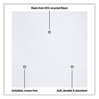 Linen-like Natural Flat Pack Napkin, Ultraply, 16" X 16", White, 1,200-carton