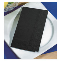 Dinner Napkins, 2-ply, 15 X 17, Black, 1000-carton