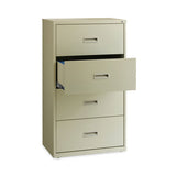 Lateral File Cabinet, 4 Letter-legal-a4-size File Drawers, Putty, 30 X 18.62 X 52.5