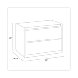 Lateral File Cabinet, 2 Letter-legal-a4-size File Drawers, Black, 30 X 18.62 X 28