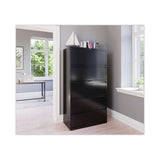 Lateral File Cabinet, 5 Letter-legal-a4-size File Drawers, Black, 30 X 18.62 X 67.62