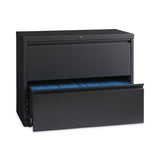 Lateral File Cabinet, 2 Letter-legal-a4-size File Drawers, Charcoal, 36 X 18.62 X 28