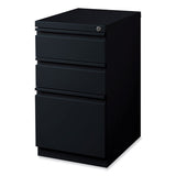 Full-width Pull 20 Deep Mobile Pedestal File, Box/box/file, Letter, Black, 15 X 19.88 X 27.75, Ships In 4-6 Business Days