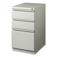 Full-width Pull 20 Deep Mobile Pedestal File, Box/box/file, Letter, Lt Gray, 15 X 19.88 X 27.75, Ships In 4-6 Business Days