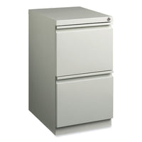 Full-width Pull 20 Deep Mobile Pedestal File, File/file, Letter, Light Gray, 15 X 19.88 X 27.75, Ships In 4-6 Business Days