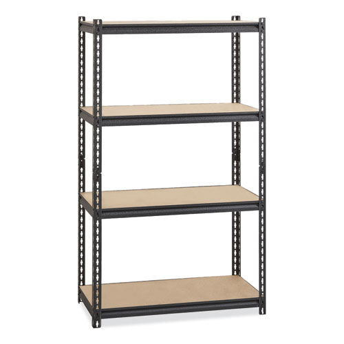 Iron Horse 2300 Rivet Shelving, Four-shelf, 36w X 18d X 60h, Black, Ships In 4-6 Business Days