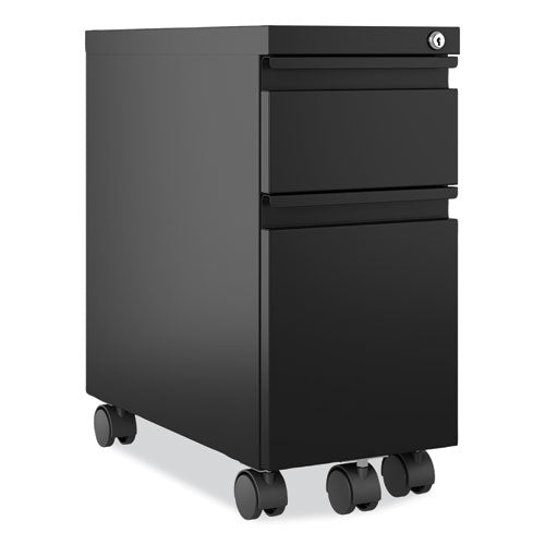Zip Mobile Pedestal File, 2-drawer, Box/file, Legal/letter, Black, 10 X 19.88 X 21.75, Ships In 4-6 Business Days