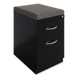Arch Pull 20 Deep Mobile Pedestal File, 2-drawer, Box/file, Letter, Black, 15 X 19.88 X 23.75, Ships In 4-6 Business Days