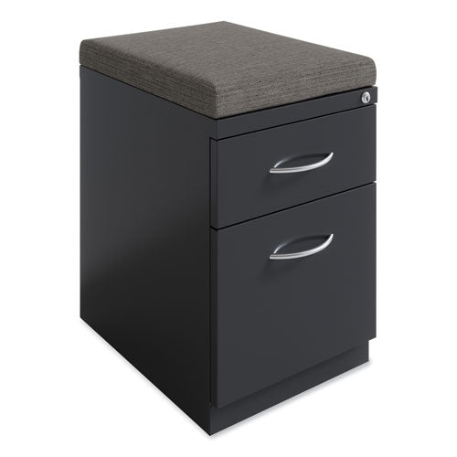 Arch Pull 20 Deep Mobile Pedestal File, 2 Drawer, Box/file, Letter, Charcoal, 15 X 19.88 X 23.75, Ships In 4-6 Business Days