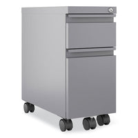 Zip Mobile Pedestal File, 2 Drawer, Box/file, Legal/letter, Arctic Silver. 10 X 19.88 X 21.75, Ships In 4-6 Business Days