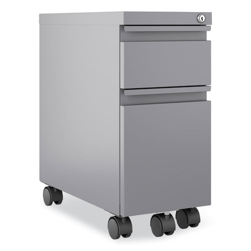 Zip Mobile Pedestal File, 2 Drawer, Box/file, Legal/letter, Arctic Silver. 10 X 19.88 X 21.75, Ships In 4-6 Business Days