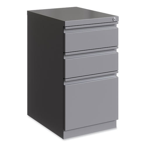 Full-width Pull 20 Deep Mobile Pedestal File, Box/box/file, Letter, Arctic Silver, 15x19.88x27.75,ships In 4-6 Business Days
