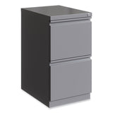 Full-width Pull 20 Deep Mobile Pedestal File, File/file, Letter, Arctic Silver,15 X 19.88 X 27.75,ships In 4-6 Business Days
