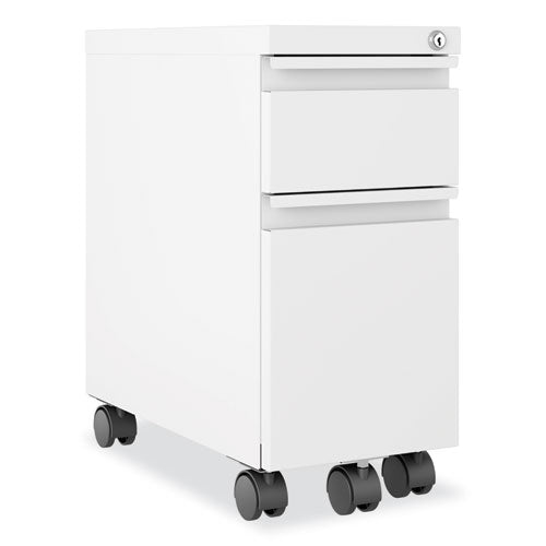 Zip Mobile Pedestal File, 2 Drawer, Box/file, Legal/letter, White, 10 X 19.88 X 21.75, Ships In 4-6 Business Days
