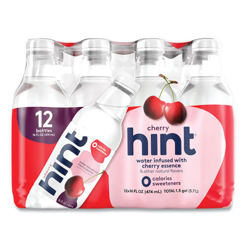 Flavored Water, Cherry, 16 Oz Bottle, 12 Bottles-carton