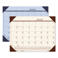 Recycled Ecotones Academic Desk Pad Calendar, 18.5 X 13, Brown Corners, 2020-2021